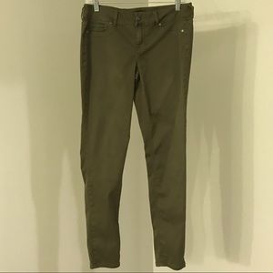 Maurices Army Green Skinny Jeans/Jeggings